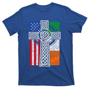 Patriotic Irish American Flag Funny Gift St Patrick's Day Cute Gift T-Shirt