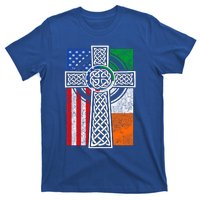 Patriotic Irish American Flag Funny Gift St Patrick's Day Cute Gift T-Shirt