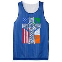 Patriotic Irish American Flag Funny Gift St Patrick's Day Cute Gift Mesh Reversible Basketball Jersey Tank