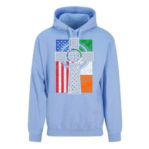 Patriotic Irish American Flag Funny Gift St Patrick's Day Cute Gift Unisex Surf Hoodie