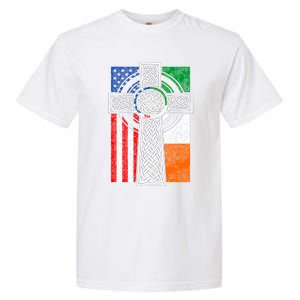 Patriotic Irish American Flag Funny Gift St Patrick's Day Cute Gift Garment-Dyed Heavyweight T-Shirt