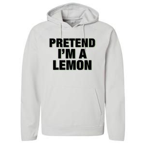 Pretend IM A Lemon Adult Costume Halloween Performance Fleece Hoodie