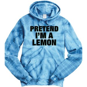 Pretend IM A Lemon Adult Costume Halloween Tie Dye Hoodie