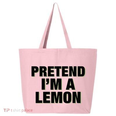 Pretend IM A Lemon Adult Costume Halloween 25L Jumbo Tote