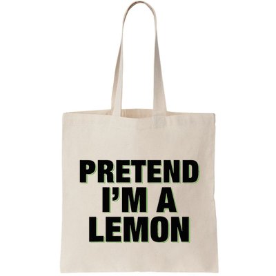 Pretend IM A Lemon Adult Costume Halloween Bag