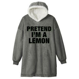 Pretend IM A Lemon Adult Costume Halloween Hooded Wearable Blanket