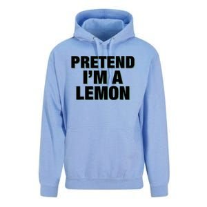 Pretend IM A Lemon Adult Costume Halloween Unisex Surf Hoodie