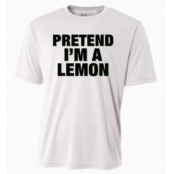 Pretend IM A Lemon Adult Costume Halloween Cooling Performance Crew T-Shirt