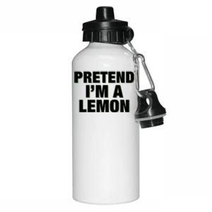 Pretend IM A Lemon Adult Costume Halloween Aluminum Water Bottle