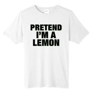 Pretend IM A Lemon Adult Costume Halloween Tall Fusion ChromaSoft Performance T-Shirt