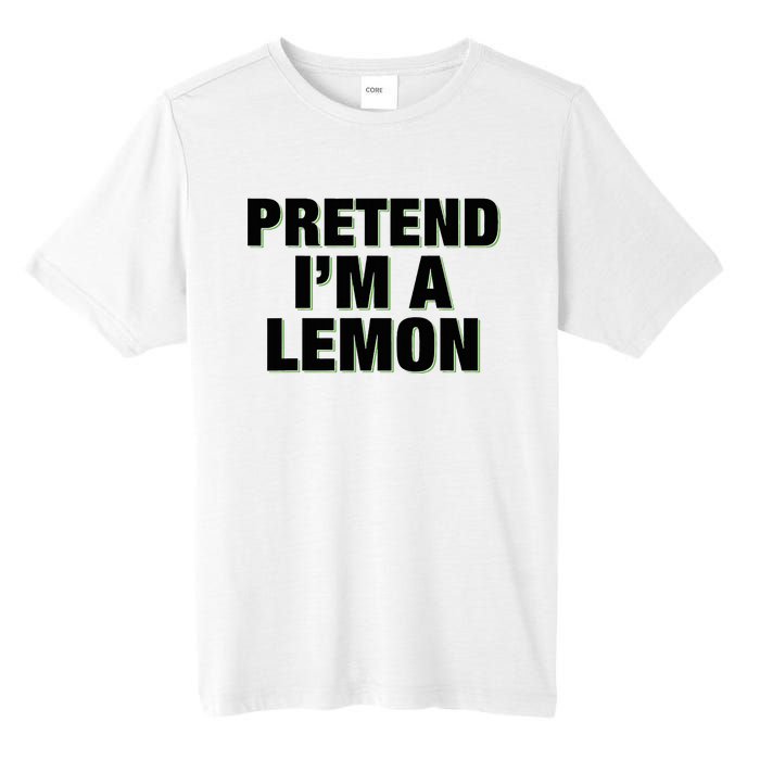 Pretend IM A Lemon Adult Costume Halloween Tall Fusion ChromaSoft Performance T-Shirt