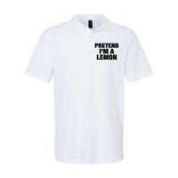 Pretend IM A Lemon Adult Costume Halloween Softstyle Adult Sport Polo