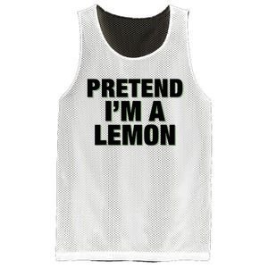 Pretend IM A Lemon Adult Costume Halloween Mesh Reversible Basketball Jersey Tank