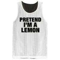 Pretend IM A Lemon Adult Costume Halloween Mesh Reversible Basketball Jersey Tank