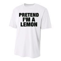 Pretend IM A Lemon Adult Costume Halloween Performance Sprint T-Shirt