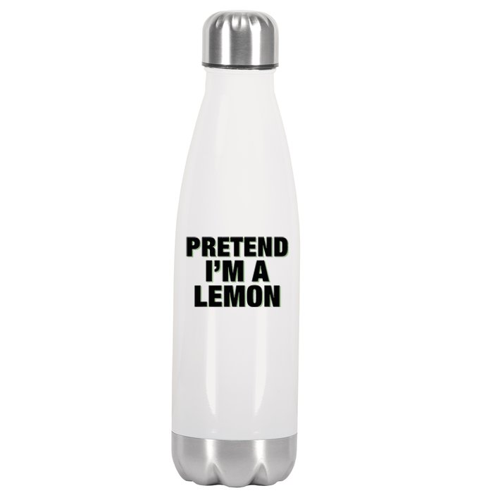 Pretend IM A Lemon Adult Costume Halloween Stainless Steel Insulated Water Bottle