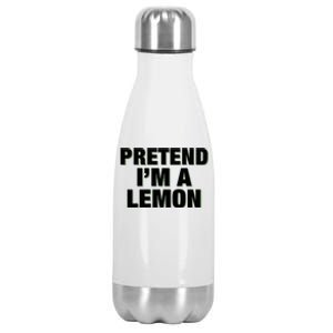 Pretend IM A Lemon Adult Costume Halloween Stainless Steel Insulated Water Bottle