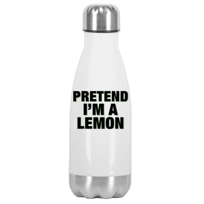 Pretend IM A Lemon Adult Costume Halloween Stainless Steel Insulated Water Bottle