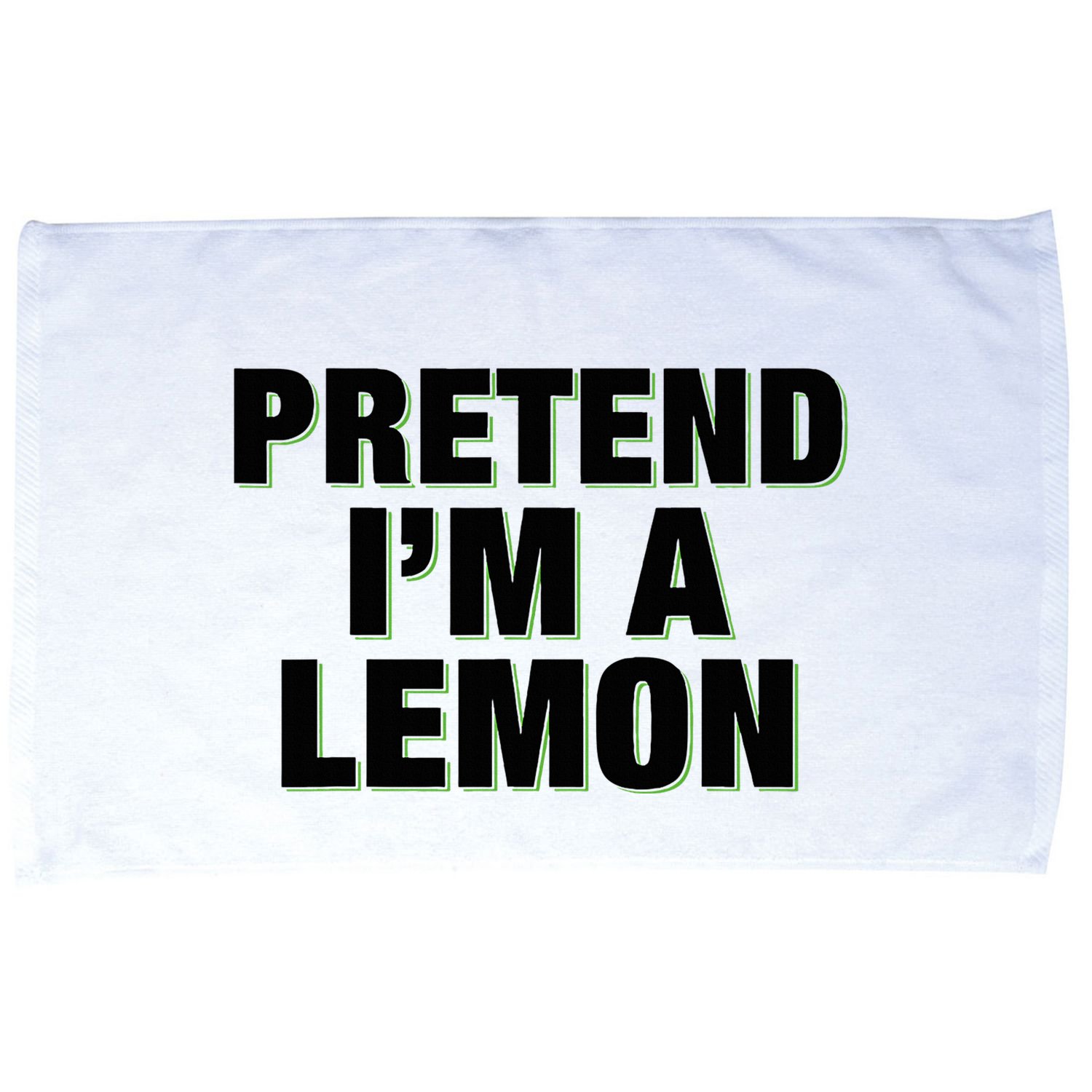 Pretend IM A Lemon Adult Costume Halloween Microfiber Hand Towel