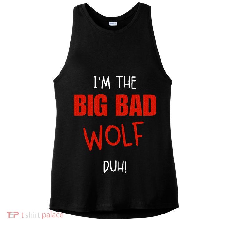 Pretend I'm a wolf costume Halloween party Ladies PosiCharge Tri-Blend Wicking Tank