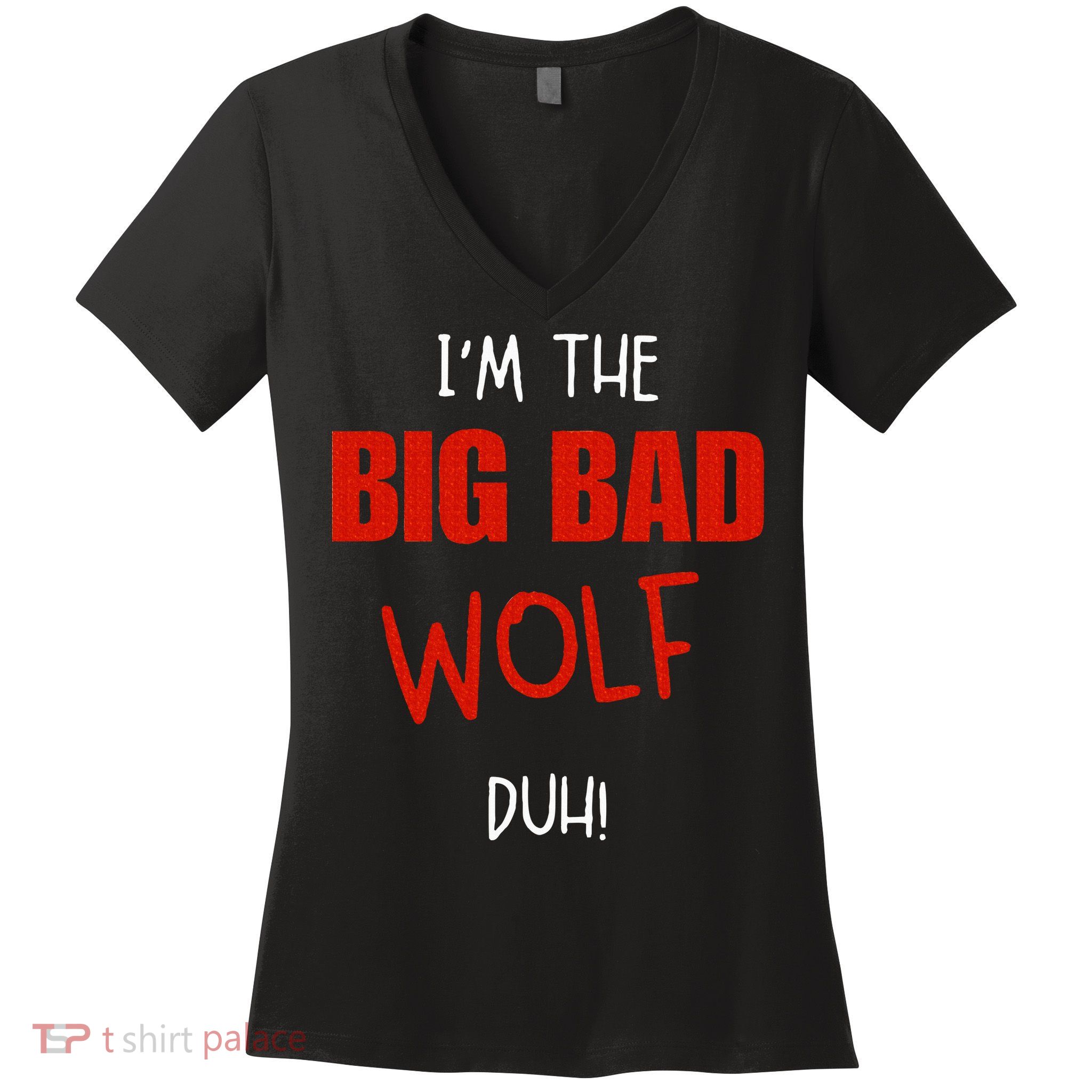 Pretend I'm a wolf costume Halloween party Women's V-Neck T-Shirt