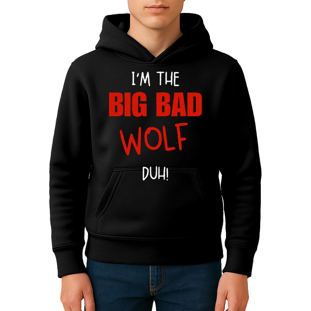 Pretend I'm a wolf costume Halloween party Kids Hoodie
