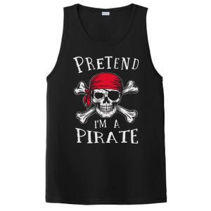 Pretend IM A Pirate Funny Lazy Halloween Matching Costume Gift PosiCharge Competitor Tank