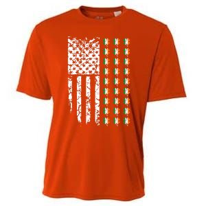 Patriotic Irish American Flag Great Gift Cooling Performance Crew T-Shirt