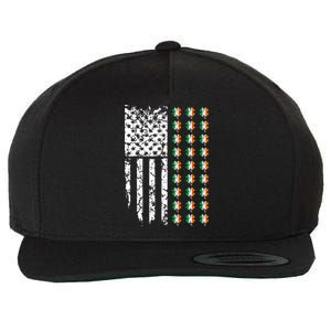 Patriotic Irish American Flag Great Gift Wool Snapback Cap