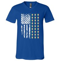 Patriotic Irish American Flag Great Gift V-Neck T-Shirt