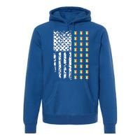 Patriotic Irish American Flag Great Gift Premium Hoodie