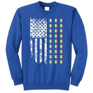 Patriotic Irish American Flag Great Gift Tall Sweatshirt