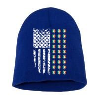 Patriotic Irish American Flag Great Gift Short Acrylic Beanie