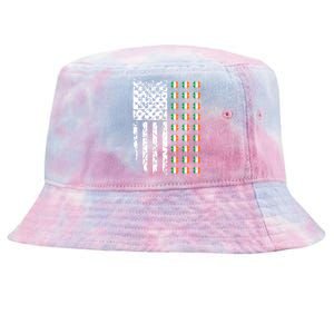 Patriotic Irish American Flag Great Gift Tie-Dyed Bucket Hat