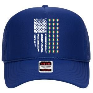 Patriotic Irish American Flag Great Gift High Crown Mesh Back Trucker Hat