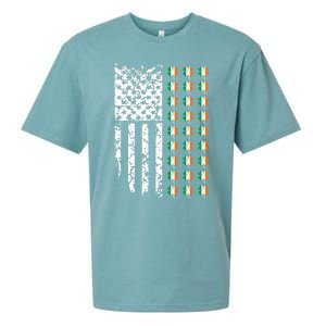 Patriotic Irish American Flag Great Gift Sueded Cloud Jersey T-Shirt