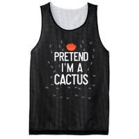 Pretend IM A Cactus Funny Halloween Lazy Last Minute Gift Mesh Reversible Basketball Jersey Tank