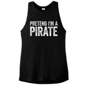 Pretend IM A Pirate Matching Costume Ladies PosiCharge Tri-Blend Wicking Tank