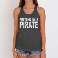 Pretend IM A Pirate Matching Costume Women's Knotted Racerback Tank