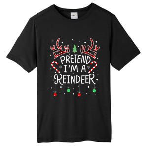 Pretend im a Reindeer  Easy Christmas Costume Tall Fusion ChromaSoft Performance T-Shirt