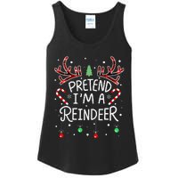 Pretend im a Reindeer  Easy Christmas Costume Ladies Essential Tank