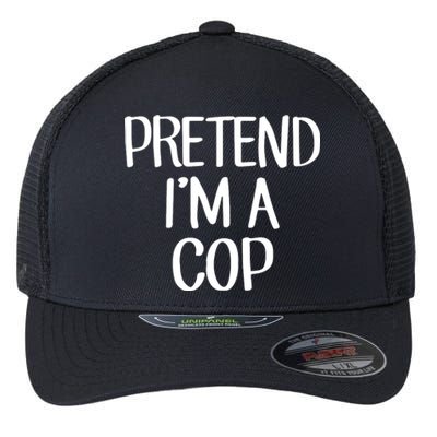 Pretend IM A Cop Costume Family Lazy Easy Halloween Flexfit Unipanel Trucker Cap