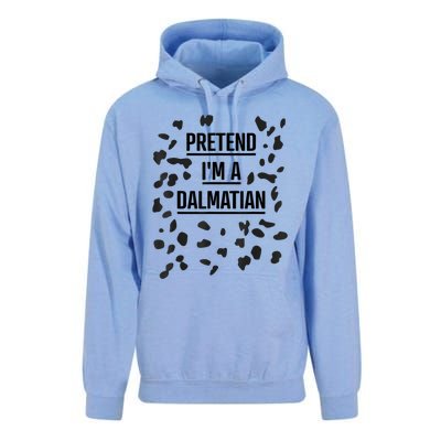 Pretend Im A Dalmatian Funny Lazy Halloween Costume Unisex Surf Hoodie