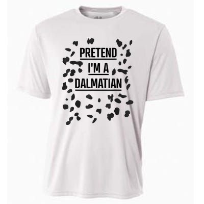 Pretend Im A Dalmatian Funny Lazy Halloween Costume Cooling Performance Crew T-Shirt