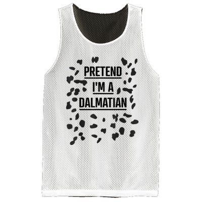 Pretend Im A Dalmatian Funny Lazy Halloween Costume Mesh Reversible Basketball Jersey Tank