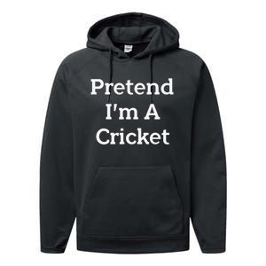 Pretend I'm A Cricket Costume Funny Lazy Halloween Party Performance Fleece Hoodie