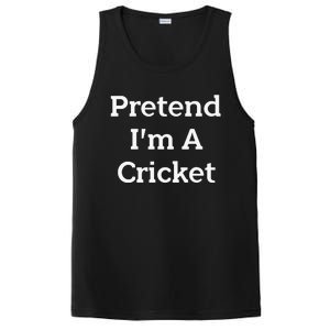 Pretend I'm A Cricket Costume Funny Lazy Halloween Party PosiCharge Competitor Tank