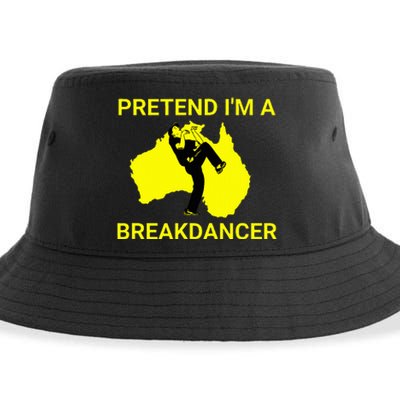 Pretend IM An Australian Break Dancer Matching Costume Sustainable Bucket Hat