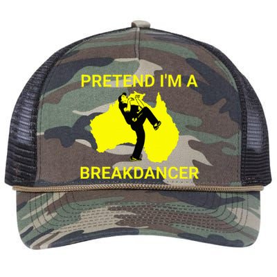 Pretend IM An Australian Break Dancer Matching Costume Retro Rope Trucker Hat Cap