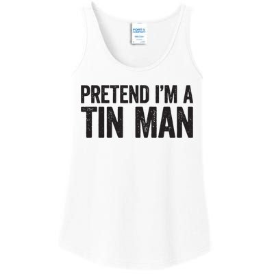 Pretend IM A Tin Man Adult Women Costume Ladies Essential Tank